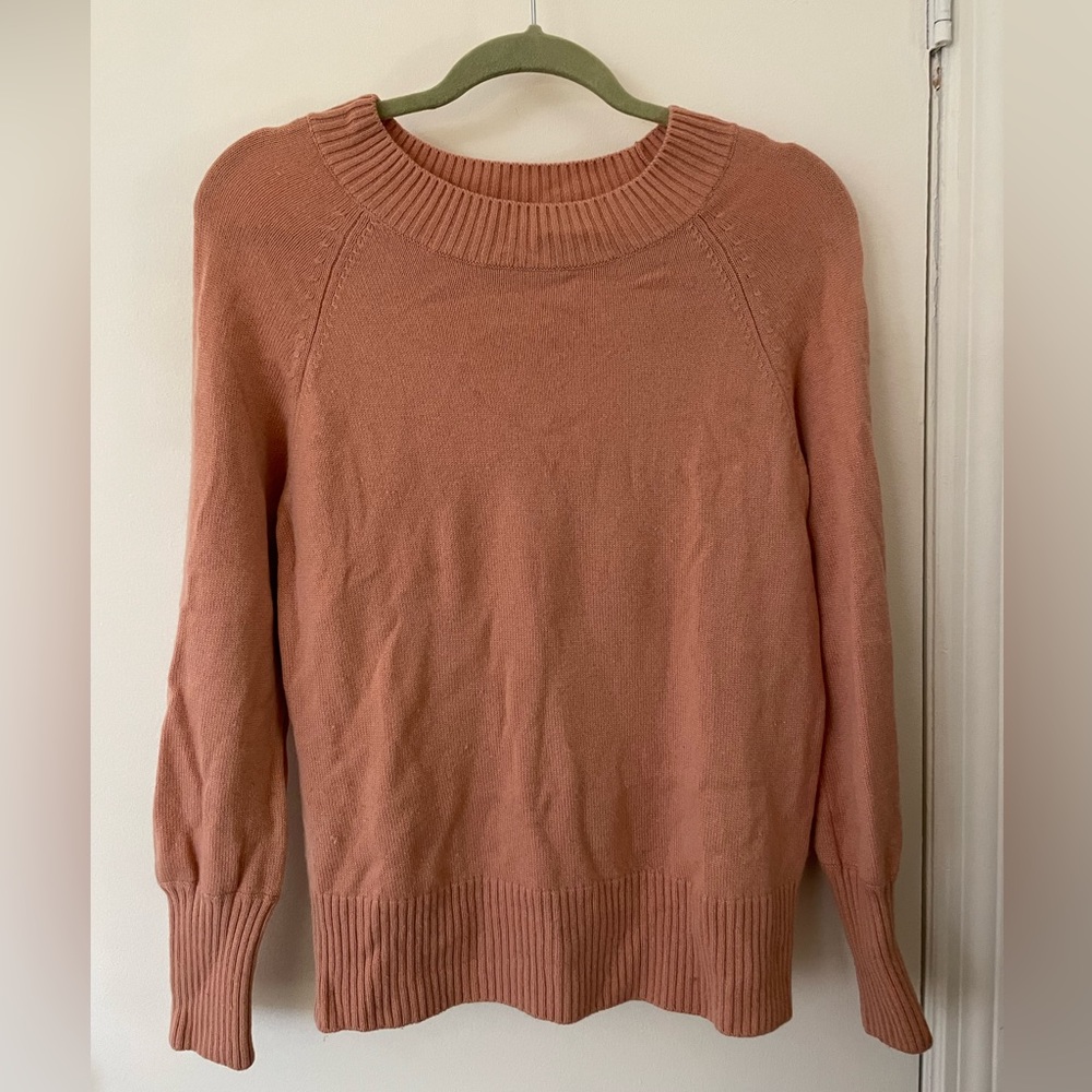 Vince Pink Cashmere & Wool Crewneck Sweater